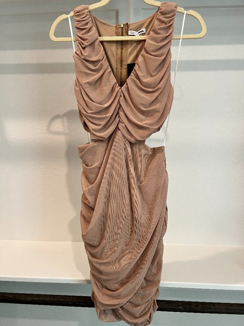 NWT Ruched Mini Dress - Picture 2 of 7